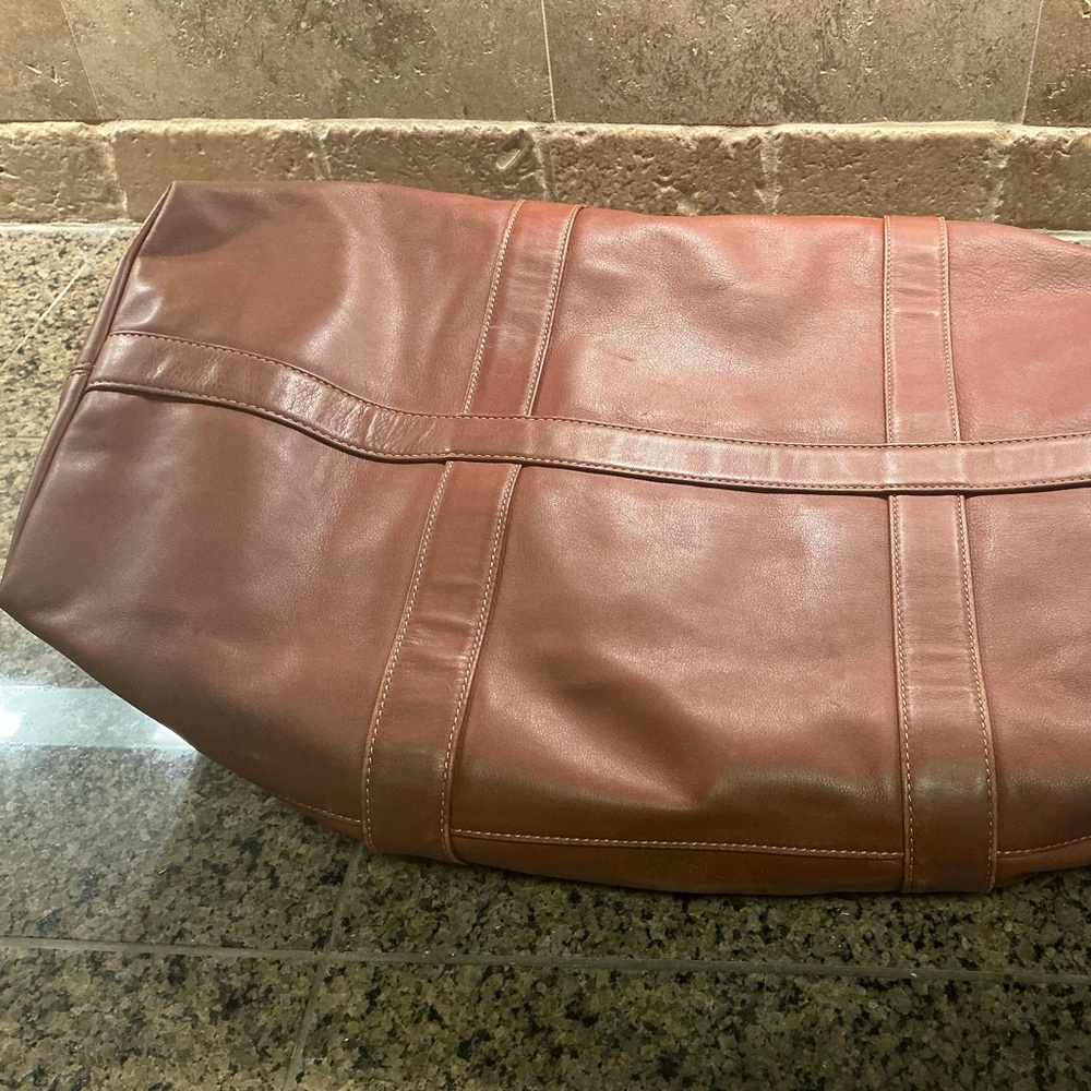 COACH Brown Leather Travel Bag - Picture 4 of 13